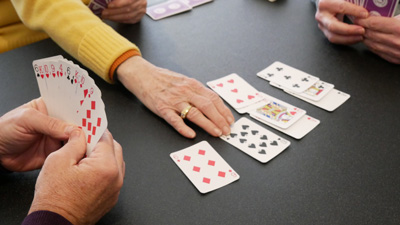 Sage Bridge Club SAGE Bridge club photo of hands and cards